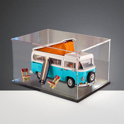 川帝亞克力展示盒樂高10279收納盒大眾露營車T2積木模型防塵罩子