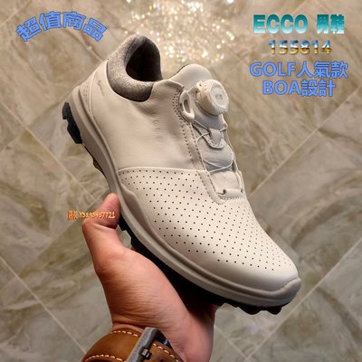 推薦款 正貨ECCO GOLF BIOM HYBRID 3 BOA 高級高爾夫球鞋 男休閒鞋 舒適性極佳 155814