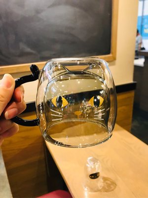 星巴克 黑貓把手雙層玻璃杯 Starbucks 2019/10/09上市