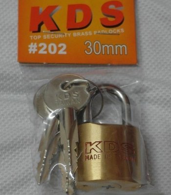 十字銅鎖 鎖頭 門鎖 銅掛鎖 30mm 附3把鑰匙 台灣製造
