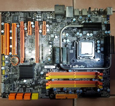 友通DFI LP DK P45-T2RS PLUS全固態電容高階主機板、Intel P45晶片組、超頻玩家首選、附擋板