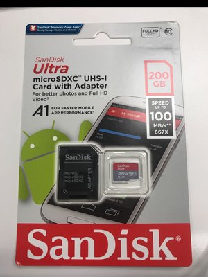 Sandisk MicroSDXC 200GB，Switch 可用