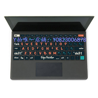 鍵盤膜 SkinAT 適用于Surface Pro 8鍵盤膜平板電腦鍵盤彩膜微軟鍵盤貼紙Surface Laptop 4
