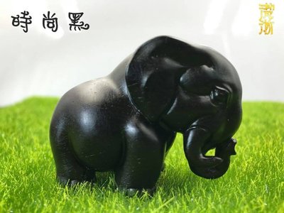 『滼淅-Q版黑色大象』【精品、招財進寶、可愛、烏木、守護、吉祥安康、稀少】