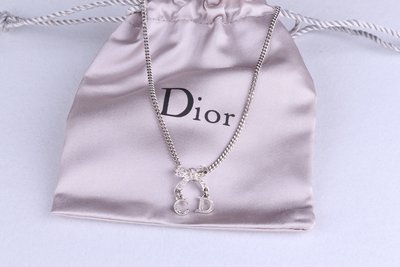 年終特價【 真 品 】Dior 迪奧 亮麗蝴蝶結 項鍊 - 附防塵袋 + 纸手提袋 + 緞帶
