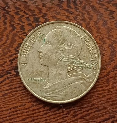 法國   1989年  瑪麗安頭像    10分  銅幣   983