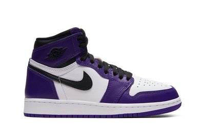 全新正品Air Jordan 1 High OG “Court Purple” GS 紫白色 女潮鞋 575441-500