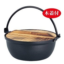 【生活美學】日本寶馬牌碳鋼鐵器--奈米陶瓷健康鍋20cm 附贈鍋蓋及湯杓 傳統南部鐵器技術
