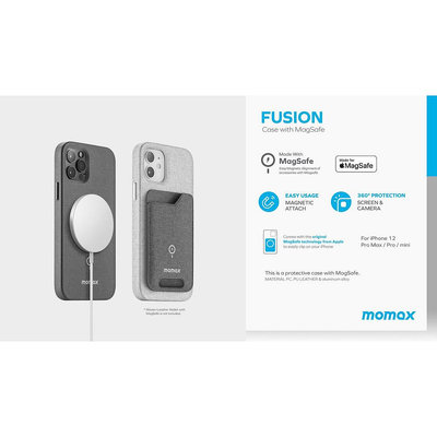 Momax Fusion Magsafe Case (iPhone 12 Pro Max, iPhone 12 Pro