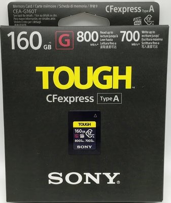 SONY CEA-G160T 160GB 800mb/s CFexpress Type A Tough 記憶卡 台灣索尼公司貨