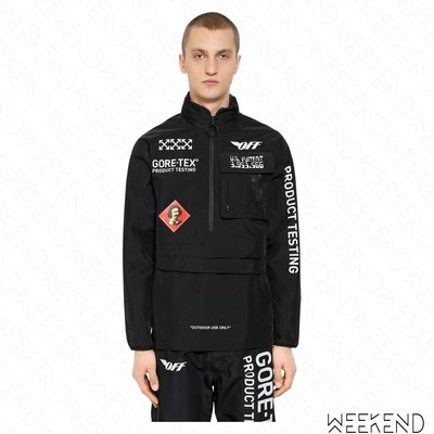 【WEEKEND】 OFF WHITE Product Testing Gore-Tex材質 上衣 外套 黑色 18秋冬