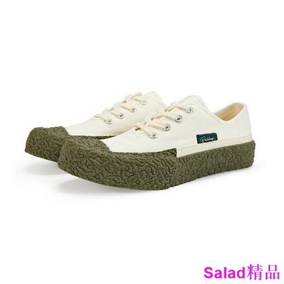 Salad精品BAKE-SOLE Crust 帆布鞋_原色x橄欖綠鞋底