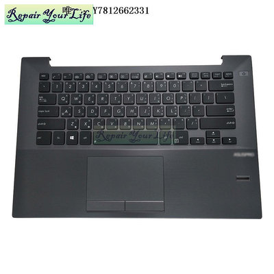 電腦零件ASUS華碩BU401LA BU401 BU401L 電腦鍵盤灰色C殼 觸摸板 背光繁體筆電配件