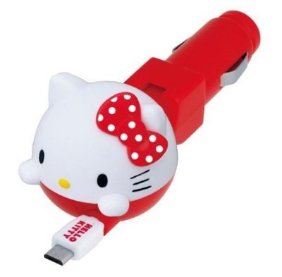 【正版】Hello Kitty Xperia 車用充電器