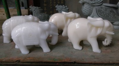『石夫的家』石雕大象漢白玉石大象石象青斗石象