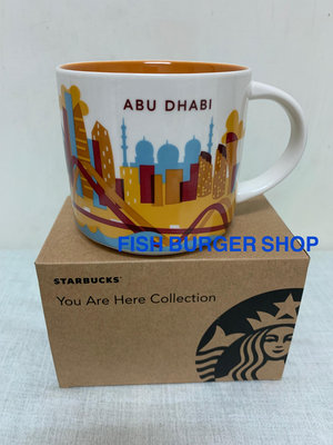 《阿布達比 Abu Dhabi》 星巴克 城市杯 馬克杯 YAH系列 Starbucks City Mug 414ml