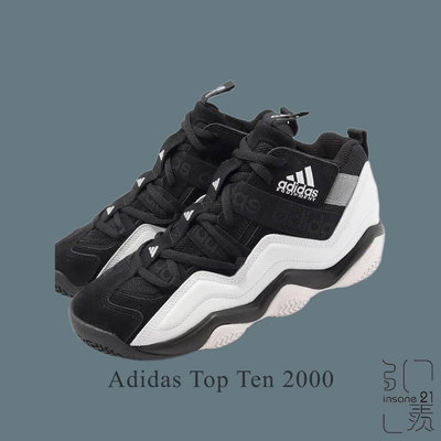 ADIDAS TOP TEN 2000 黑白旋風 籃球鞋 GY2400【Insane-21】
