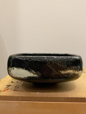 日本樂燒黑樂抹茶碗