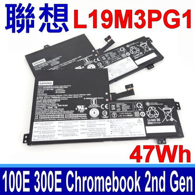 LENOVO 聯想 L19M3PG1 原廠電池 Chromebook 2nd Gen 100e 300e AST