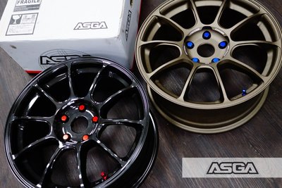 新款 ASGA ARF01 旋壓輕量化鋁圈 17X 8J 7.5J  全系列搭配鋁合金中心蓋