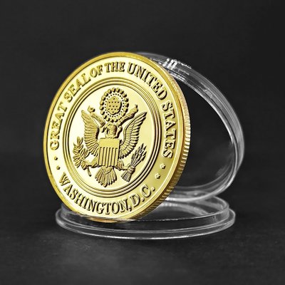 現貨熱銷-【紀念幣】美國空軍挑戰幣華盛頓軍事徽章紀念章收藏鍍金幣創意徽章硬幣
