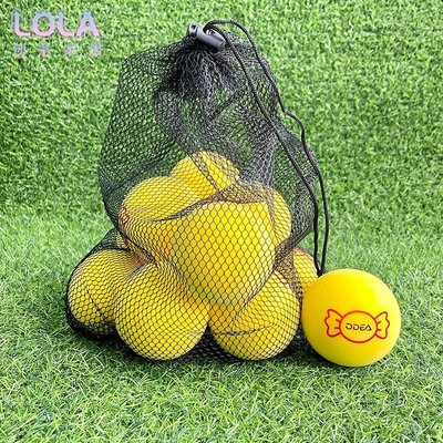 免運-Odear欧帝尔海绵球糖果网球训练球高弹性儿童网球启蒙球袋装-LOLA創意家居