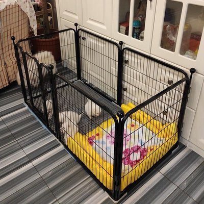 新品 寵物狗狗圍欄室內小型犬狗籠子中型犬柯基隔離門護欄自由組合柵欄 促銷