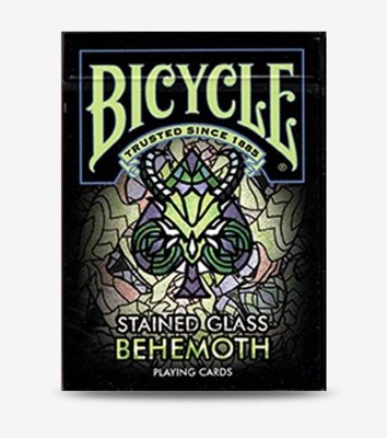 溜溜默默紙牌Bicycle STAINED GLASS美國彩繪玻璃比蒙獸收藏撲克牌