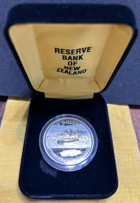 紐西蘭🇳🇿城鄉系列紀念幣-「1999年港都-威靈頓精鑄版紀念銀幣」-限量：2500枚
