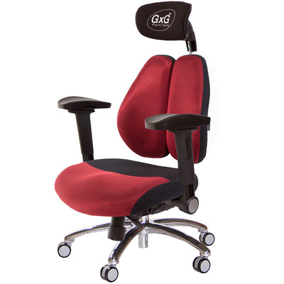 GXG 雙軸枕 DUO KING 記憶棉工學椅(鋁腳/4D弧面摺疊手)  型號3608 LUA1D