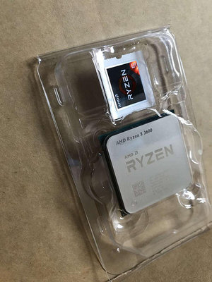 AM4 AMD R7 Ryzen 5 3600 CPU 六核 無內顯