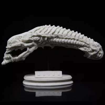 新品 -原廠原模竹谷隆之GK白模樹脂手辦模型雕像1/6異形頭骨雕像白模