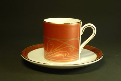 英國WEDGWOOD Paris 骨瓷濃縮咖啡杯盤 組 一杯一盤
