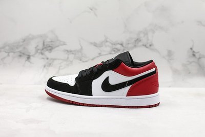 Air Jordan1 Low Black Toe AJ1 黑紅白 皮革 低幫 休閒運動 籃球鞋 553558-116 男鞋
