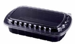 RIB-12年菜盒外燴餐盒肋排盒魚盤海鮮塑膠盤宴會餐盤外帶餐盤