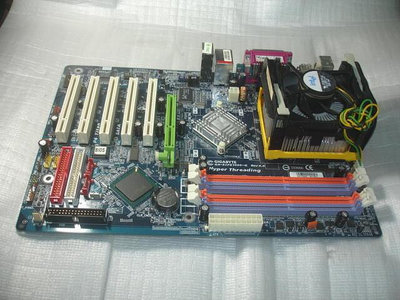 【電腦零件補給站】技嘉GA-8IPE1000-G(Intel 865PE)主機板 送CPU含原廠風扇
