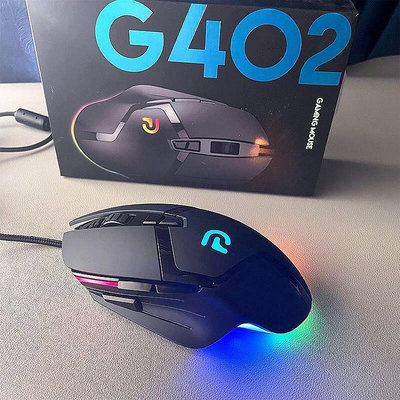【現貨】G402游戲滑鼠 有線機械多鍵電競專用lol絕地求生網吧網咖電腦外設