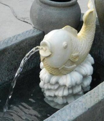 【路卡傢飾～園藝造景】噴水魚 噴泉魚 流水組  魚池 水景 魚 設計 擺飾