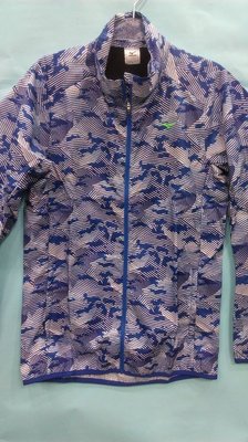 MIZUNO美津濃 男 路跑 運動 平織 薄外套  防風 防潑水 發熱 立領 J2ME650126 白藍 現貨