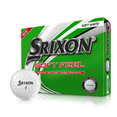 易匯空間 正品SRIXON高爾夫球soft feel 二層高爾夫球打感柔軟加寬瞄準線GE542