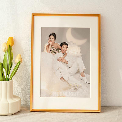 簡約鋁合金婚紗照相框照片放大掛墻相框來圖制作全家福洗照片畫框