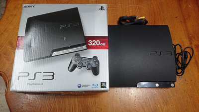 PS3 盒裝主機 2507A 功能正常 附電源線；AV端子線