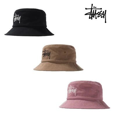 【熱賣精選】Stussy-YF33棉麻質超大logo漁夫帽 露營帽 情侶帽 男女款40836