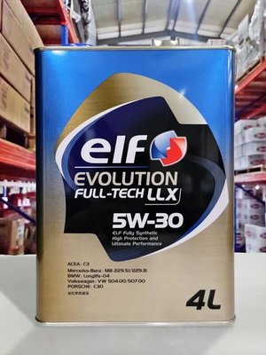 『油工廠』ELF 5W30 EVOLUTION LLX 5W-30 全合成機油 Castrol eni