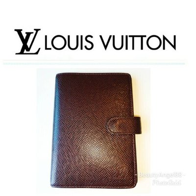 Louis Vuitton筆記本 3卡 活頁行事曆筆記本手冊記事本名片夾信用卡夾LV 短夾Taiga $658 一元起標
