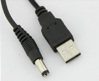 【勁昕科技】USB充電線USB轉DC5.5*2.1mm DC5.5電源線 銅芯 USB對DC5.5數據線