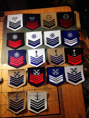 海軍士官臂章/單張賣/布章 電繡 貼布 臂章 刺繡/生存遊戲