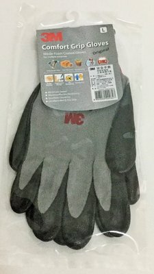 現貨 韓國製造 3M亮彩舒適型止滑/耐磨手套(灰色-尺寸L) 安全手套 工作手套 生活好幫手