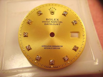 真品 Rolex 勞力士 十鑽面盤 (適用1570 -1560機芯)