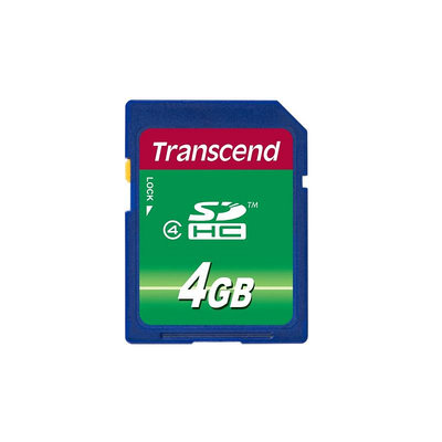 (附收納盒)創見 4GB 記憶卡《The More》Transcend SDHC SD Card Class 4(全新品)